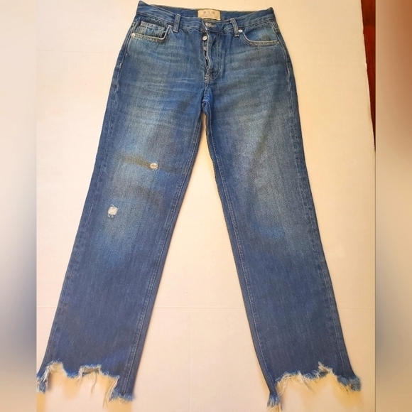 Free People Maggie mid rise, cropped length, straight leg jean Size 25 C4 - Picture 1 of 11